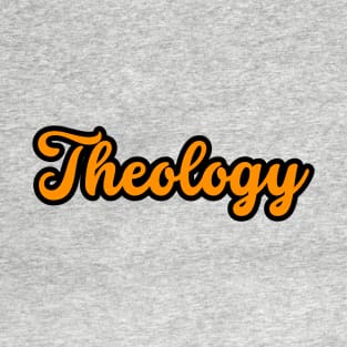 Theology orange baseball graphic T-Shirt